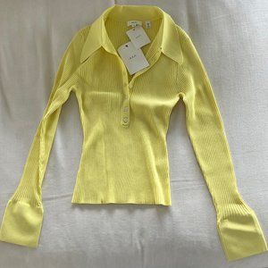 A.L.C. Eleanor Sweater - Citrine Yellow, Size M